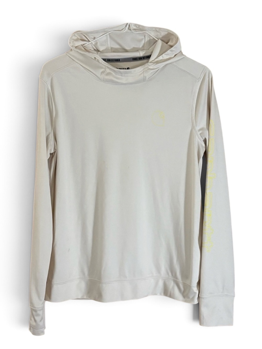 Carhartt Cream Force Sun Defender Pullover Performance Hoodie Top